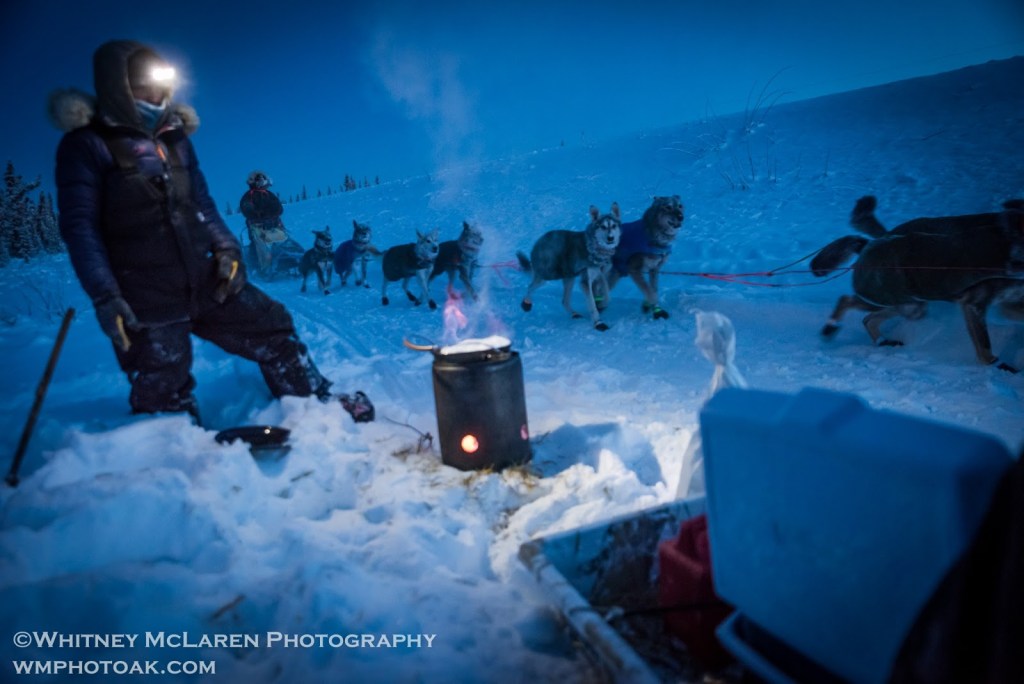 a group of people that are standing in the snow