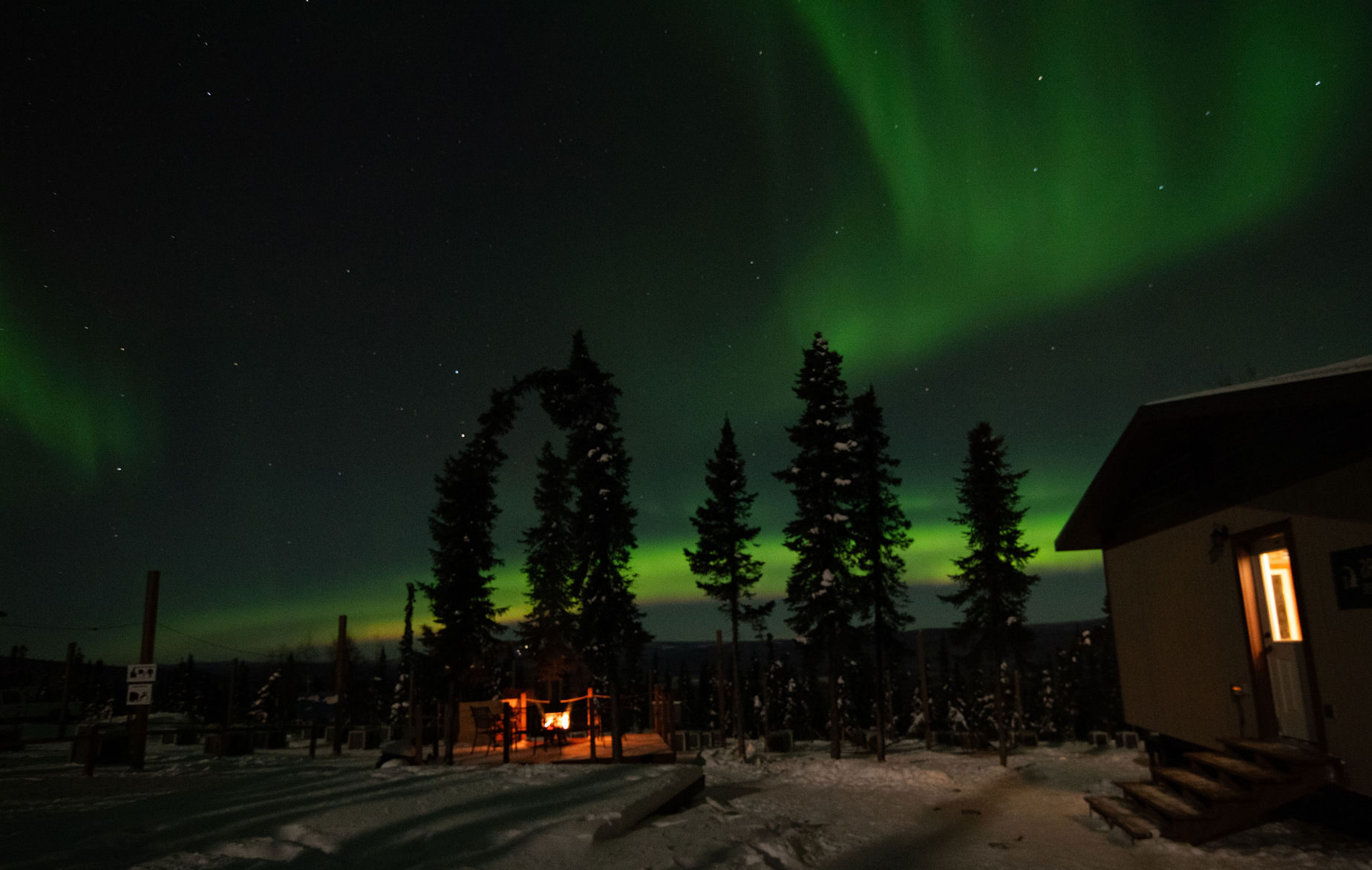 a close up of a light house at night